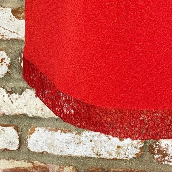 The Kooples Red Lace Illusion Mini Dress short sleeve Size XS - Picture 6 of 9